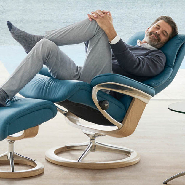 Stressless Magic Signature Chair With Footstool, available in other colours 