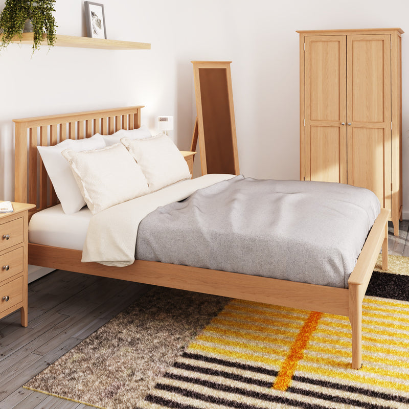 Tansley 135cm Slatted Bedframe available at Hunters Furniture Derby