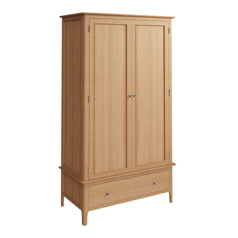 Tansley Large 2 Door Wardrobe available at Hunters Furniture Derby