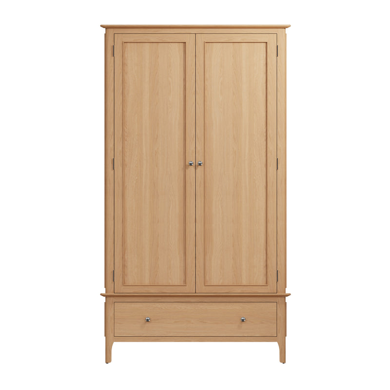 Tansley Large 2 Door Wardrobe available at Hunters Furniture Derby