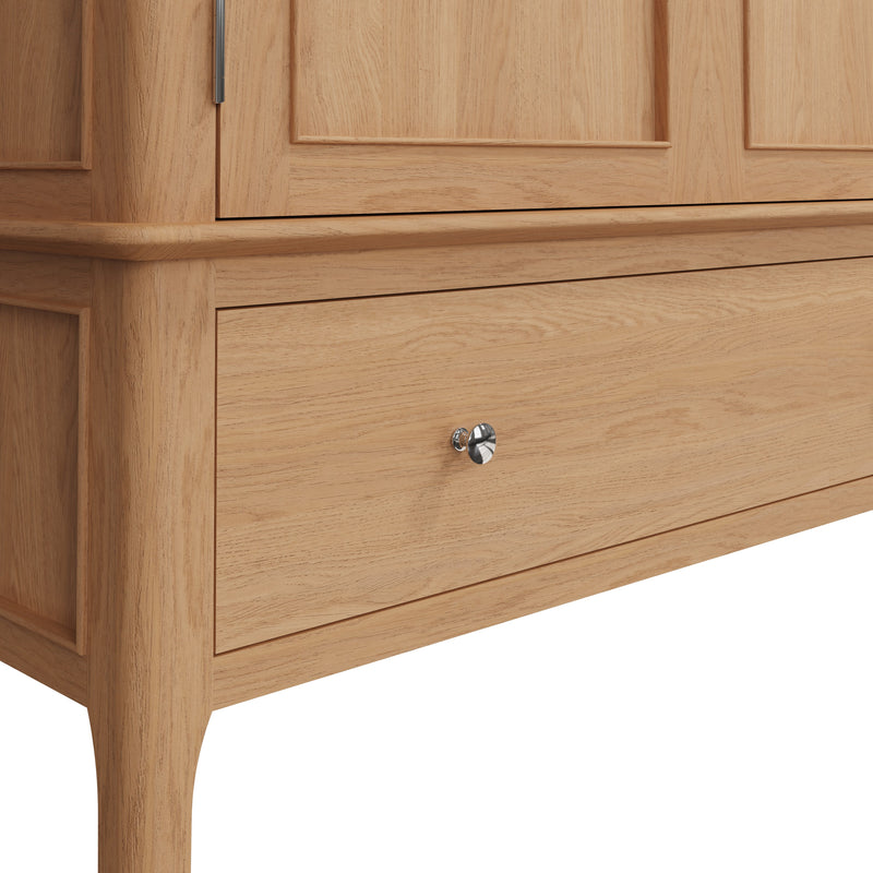 Tansley Large 2 Door Wardrobe available at Hunters Furniture Derby