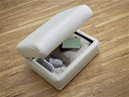 G Plan Malvern Leather Storage Footstool available in-store and online at Hunters Furniture Derby