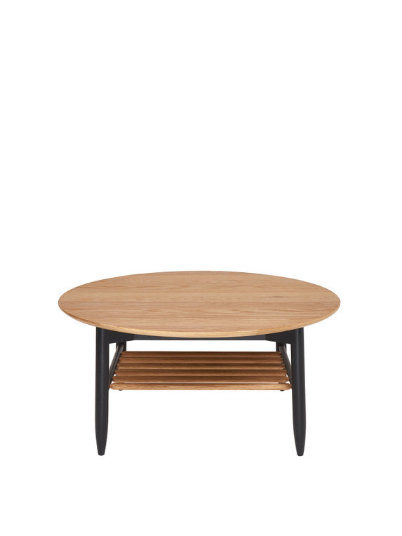 Ercol Monza Round Coffee Table available at Hunters Furniture Derby