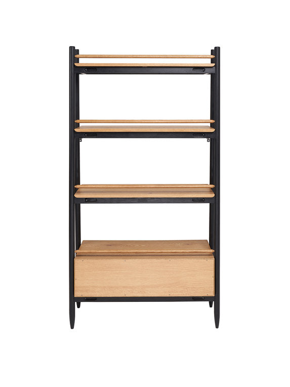 Ercol Monza Shelving Unit available at Hunters Furniture Derby