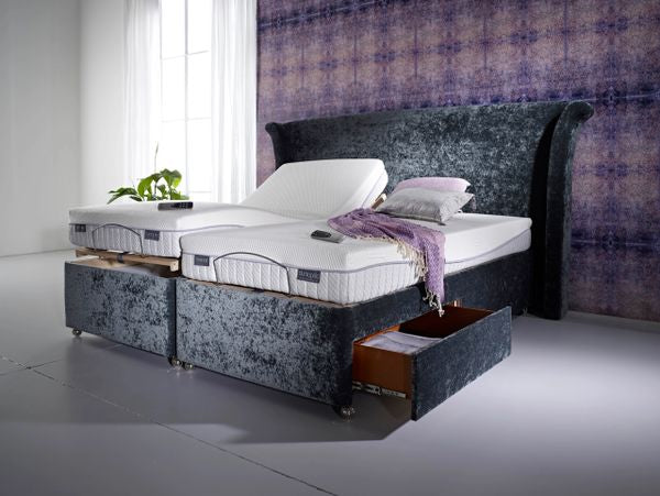Dunlopillo Firmrest 4 Drawer Adjustable Electric Divan Set available at Hunters Furniture Derby