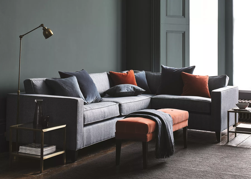 Neptune Shoreditch L Shape Sofa Right available in a variety of colour swatches at Hunters Furniture Derby