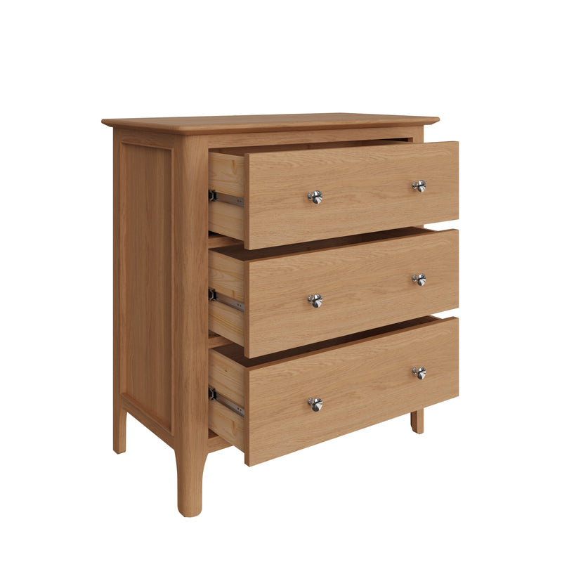 Tansley 3 Drawer Chest of Drawers available at Hunters Furniture Derby