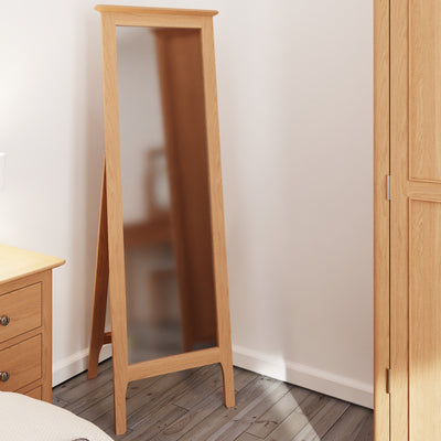 Tansley Cheval Mirror available at Hunters Furniture Derby