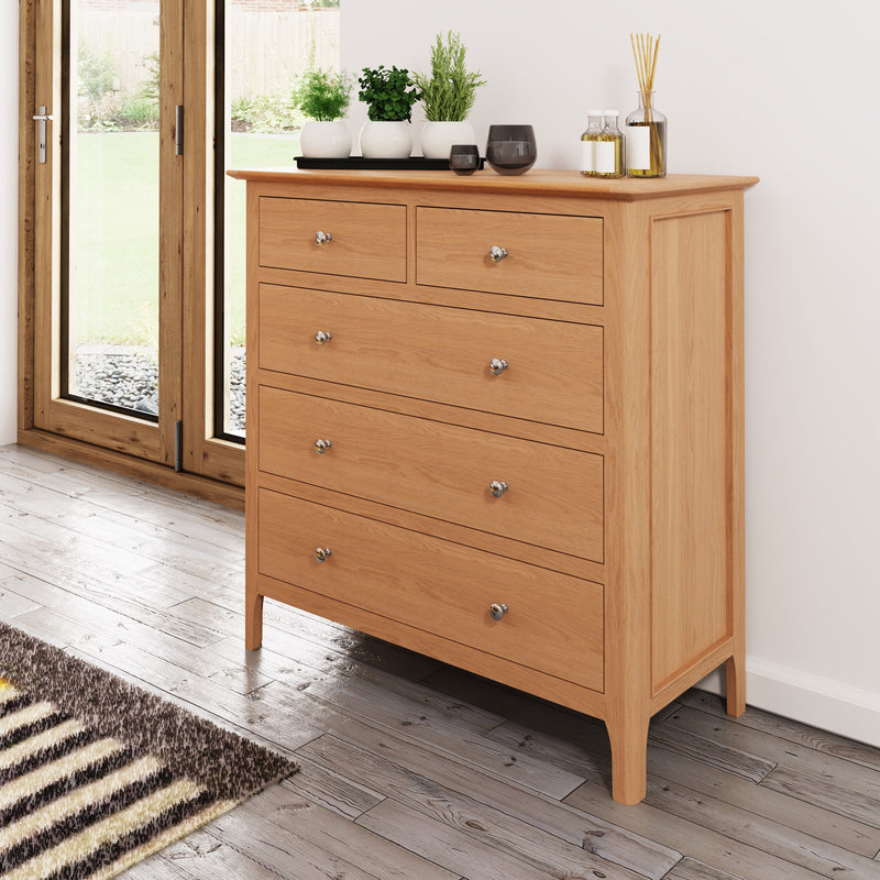 Tansley Jumbo 2 Over 3 Chest of Drawers available at Hunters Furniture Derby