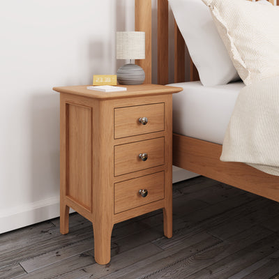 Tansley Small Bedside Cabinet available at Hunters Furniture Derby